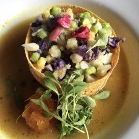 Gluten-free cauliflower dish from Dirt Candy